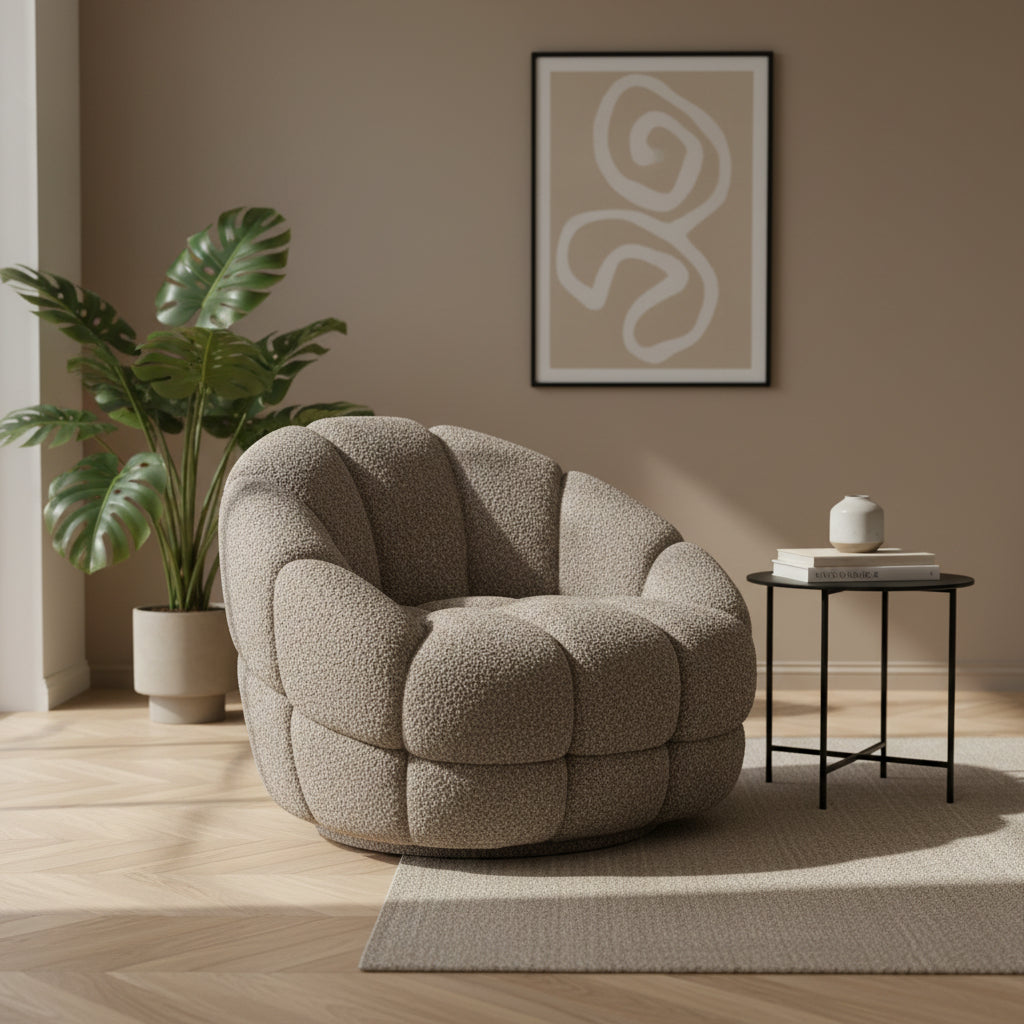 Fauteuil Tina | Taupe Flou