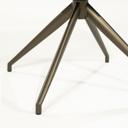 Eetkamerstoel Hailey | Taupe Eira | Brons Onderstel