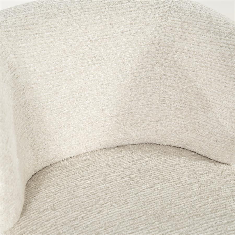 Eetkamerstoel Jayson | Beige Blythe | Brons Onderstel
