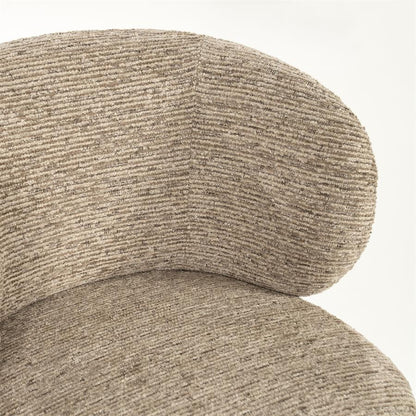 Eetkamerstoel Jayson | Taupe Blythe | Brons Onderstel