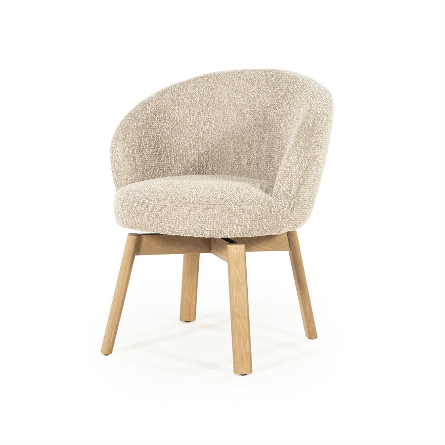 Eetkamerstoel Livia |  Stof | Taupe