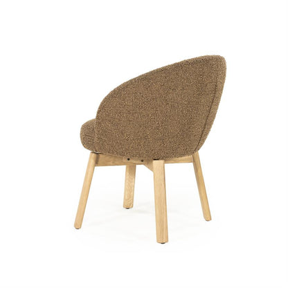 Eetkamerstoel Livia |  Stof | Bruin