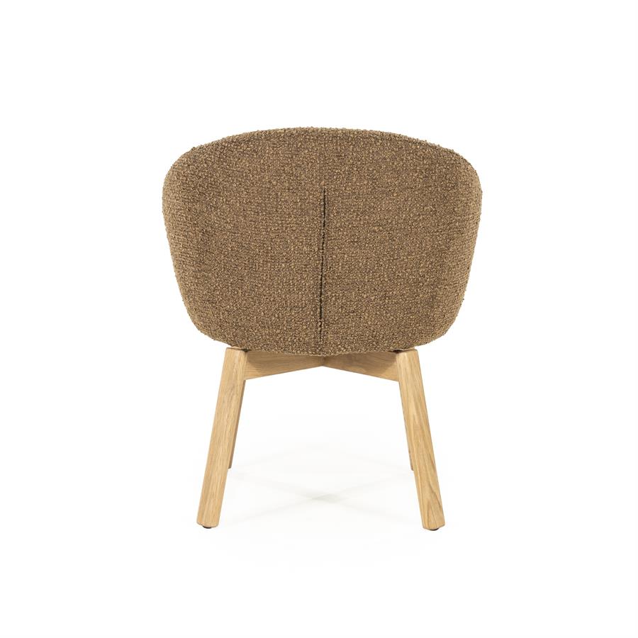 Eetkamerstoel Livia |  Stof | Bruin
