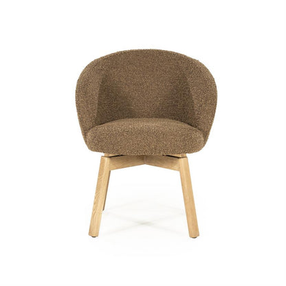 Eetkamerstoel Livia |  Stof | Bruin