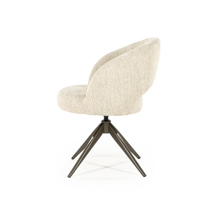 Eetkamerstoel Alissa | Beige Stof