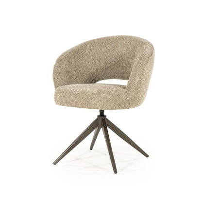 Eetkamerstoel Alissa | Taupe Stof