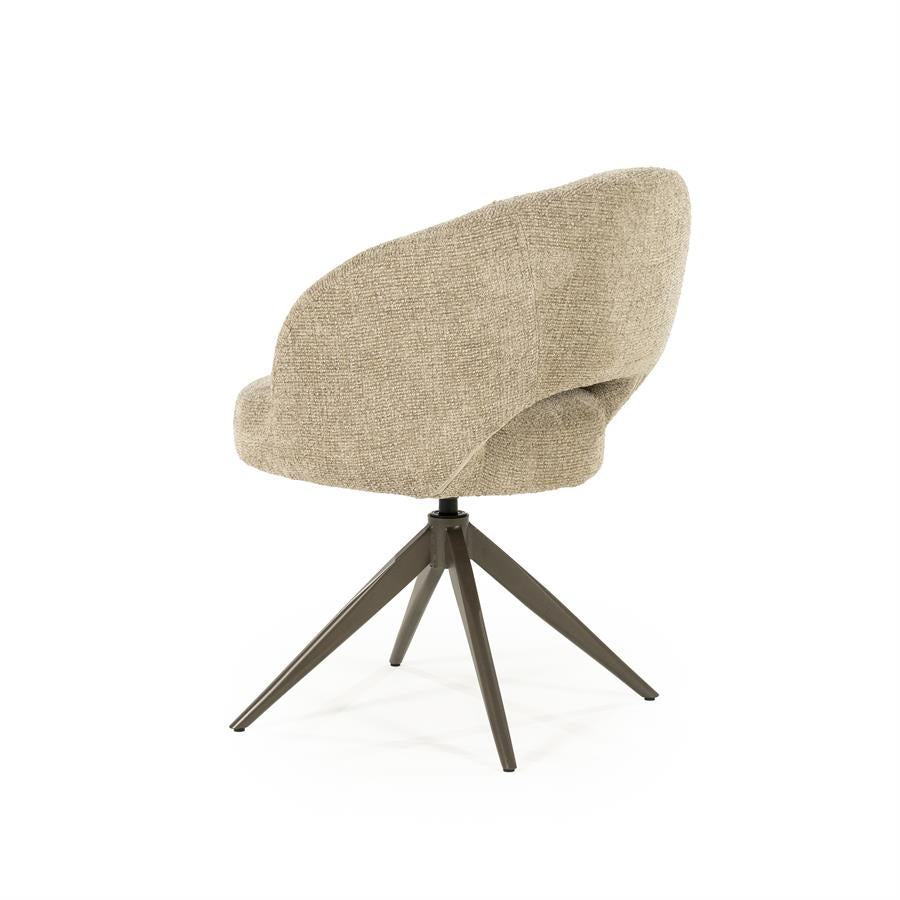 Eetkamerstoel Alissa | Taupe Stof