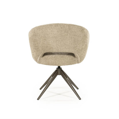 Eetkamerstoel Alissa | Taupe Stof