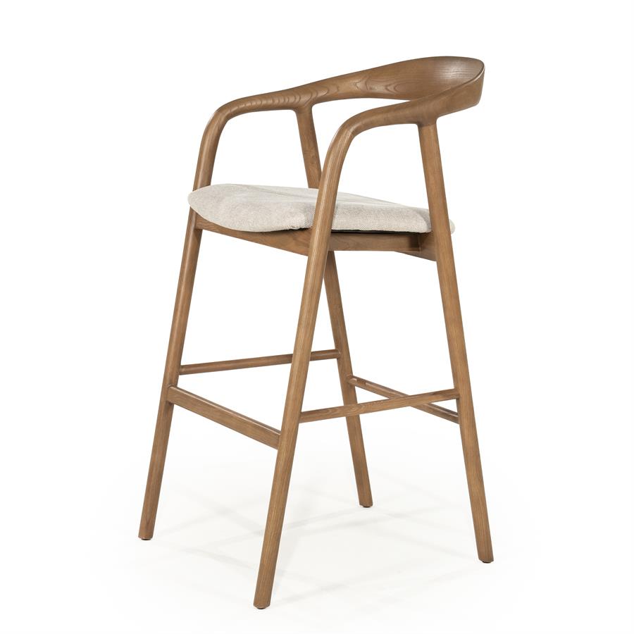 Barkruk Rayven | Essenhout | Hoog