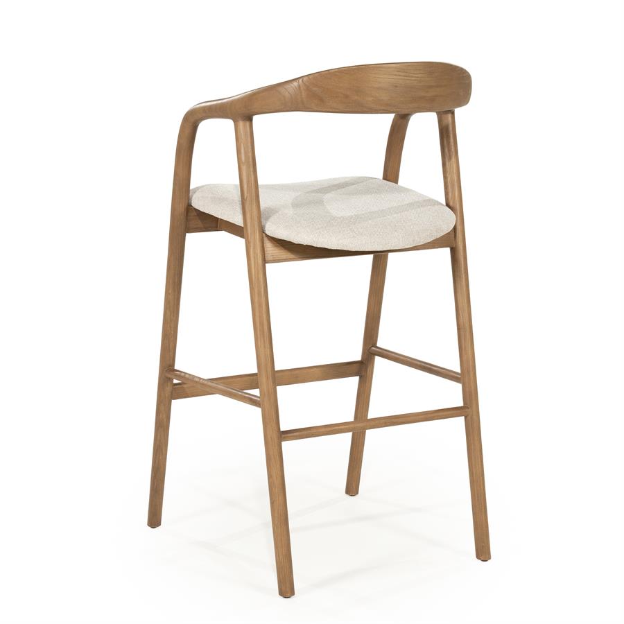 Barkruk Rayven | Bruin Essenhout | Hoog