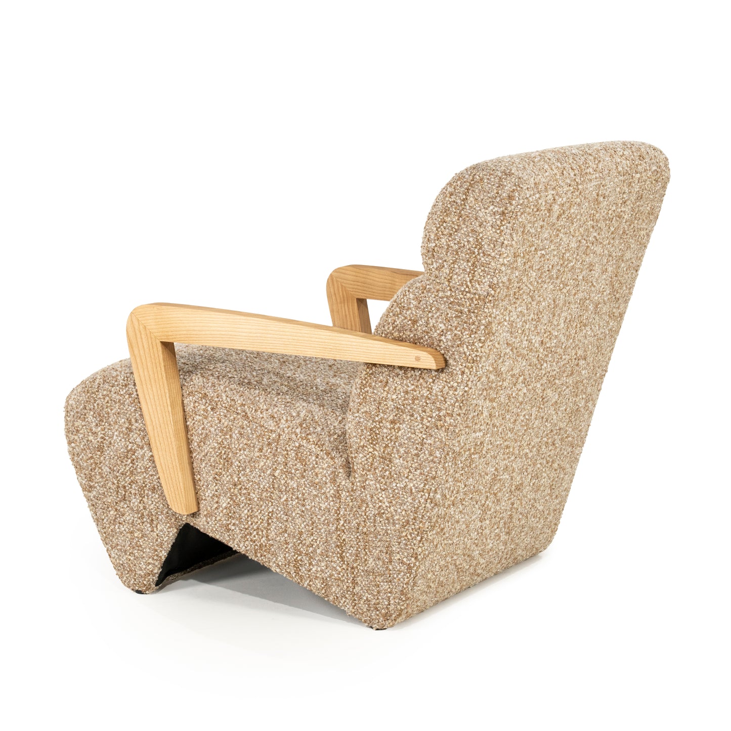 Fauteuil Olek | Taupe Bay | Naturel Essenhout