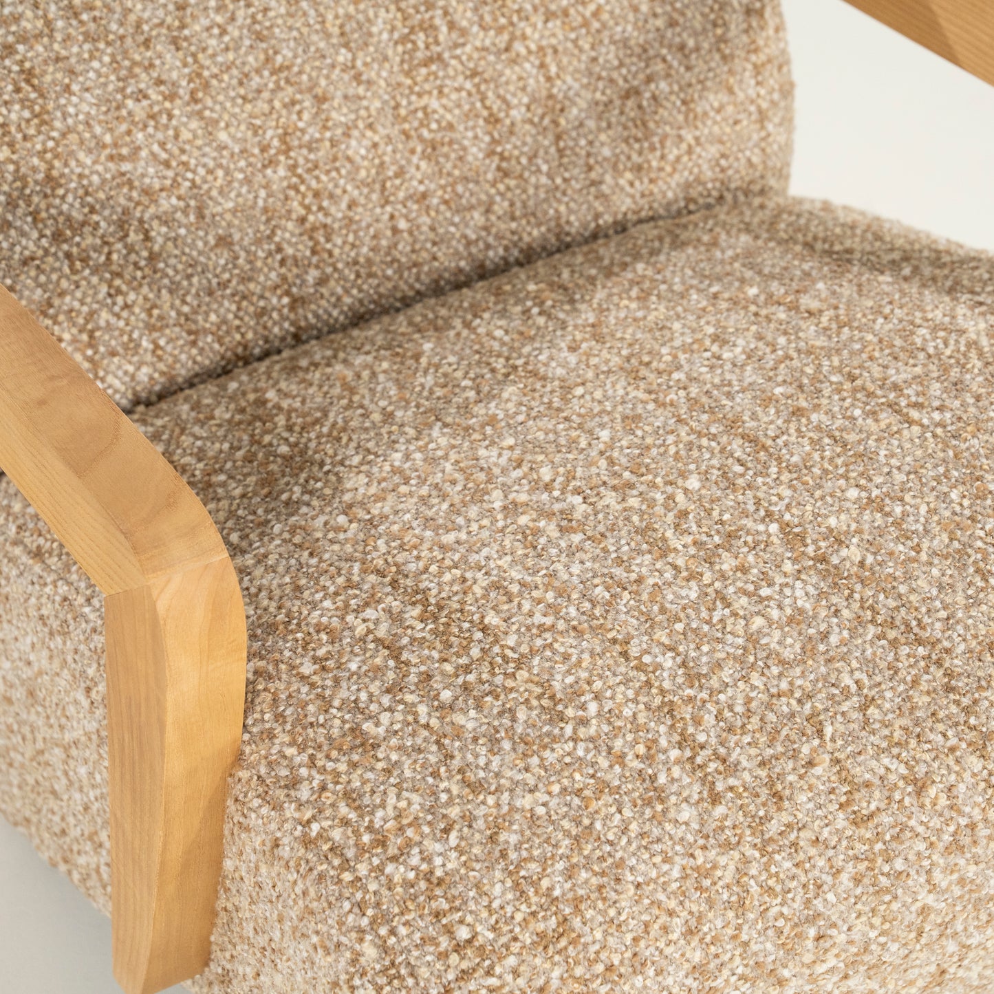 Fauteuil Olek | Taupe Bay | Naturel Essenhout