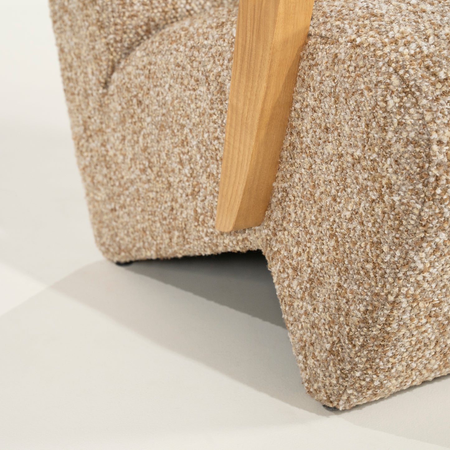 Fauteuil Olek | Taupe Bay | Naturel Essenhout