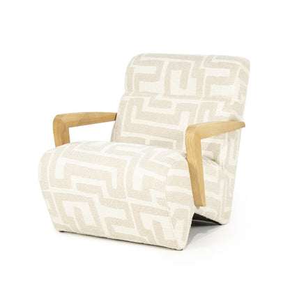 Fauteuil Olek | Beige Libre | Naturel Essenhout