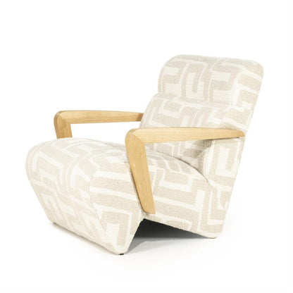 Fauteuil Olek | Beige Libre | Naturel Essenhout