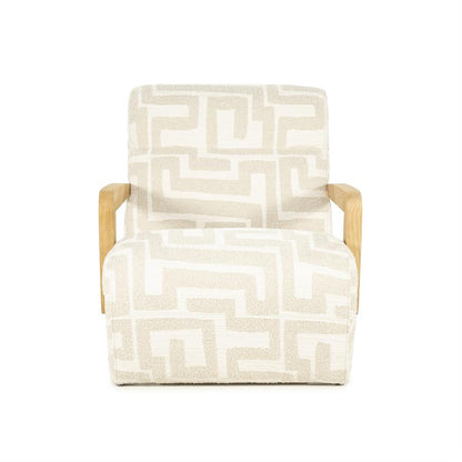 Fauteuil Olek | Beige Libre | Naturel Essenhout
