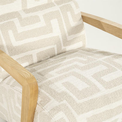 Fauteuil Olek | Beige Libre | Naturel Essenhout