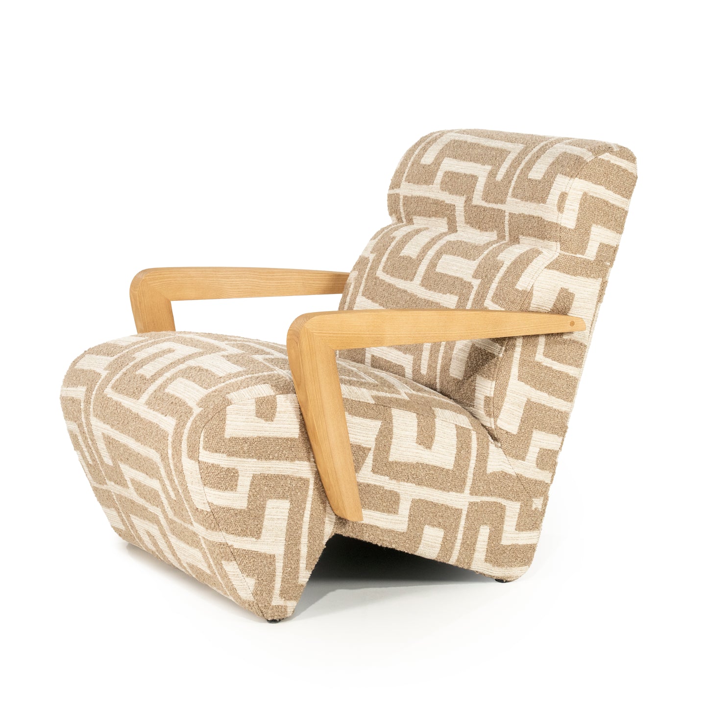 Fauteuil Olek | Taupe Libre | Naturel Essenhout