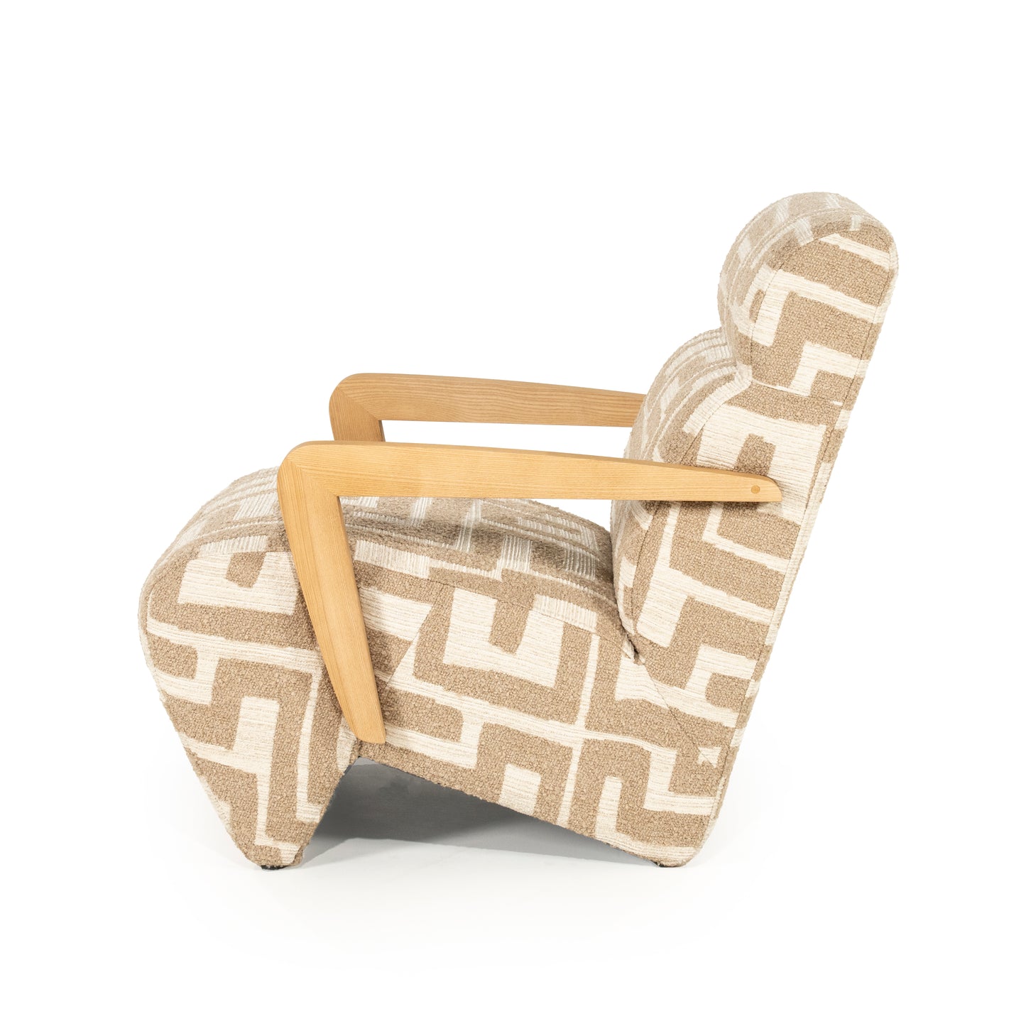 Fauteuil Olek | Taupe Libre | Naturel Essenhout