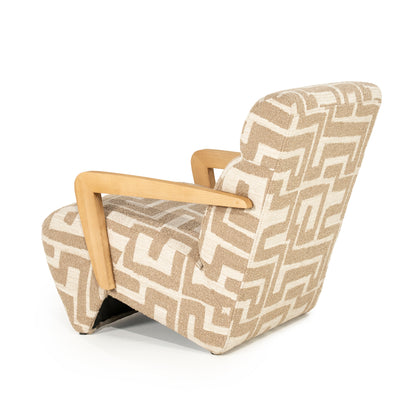 Fauteuil Olek | Taupe Libre | Naturel Essenhout