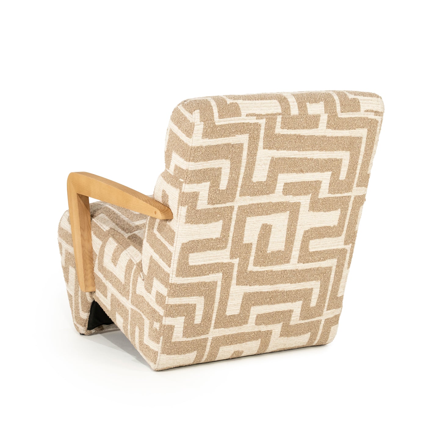 Fauteuil Olek | Taupe Libre | Naturel Essenhout