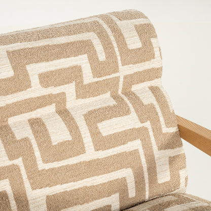 Fauteuil Olek | Taupe Libre | Naturel Essenhout