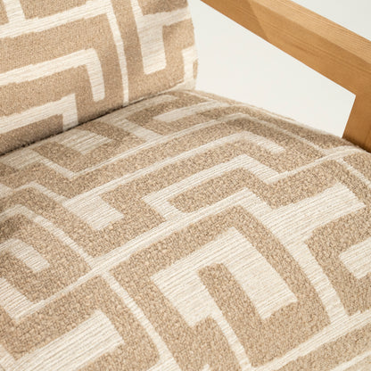 Fauteuil Olek | Taupe Libre | Naturel Essenhout