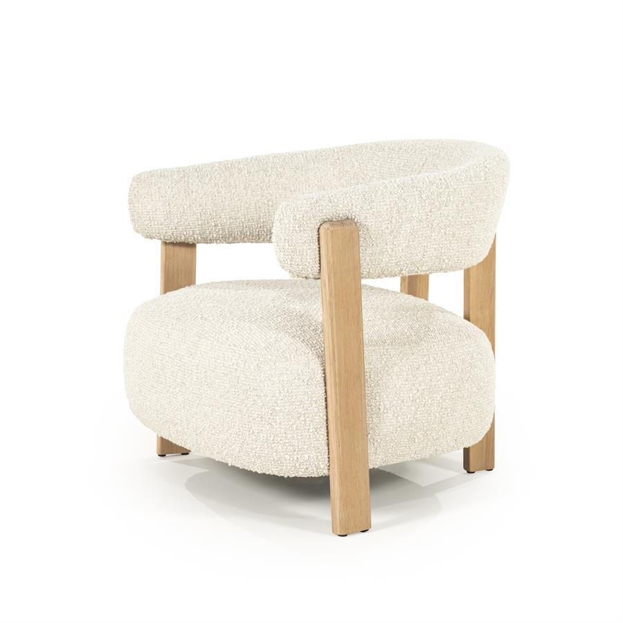 Fauteuil Lola | Beige Stof
