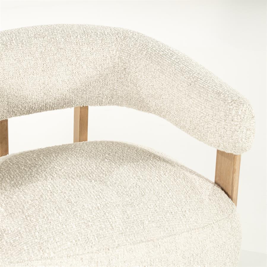 Fauteuil Lola | Beige Stof