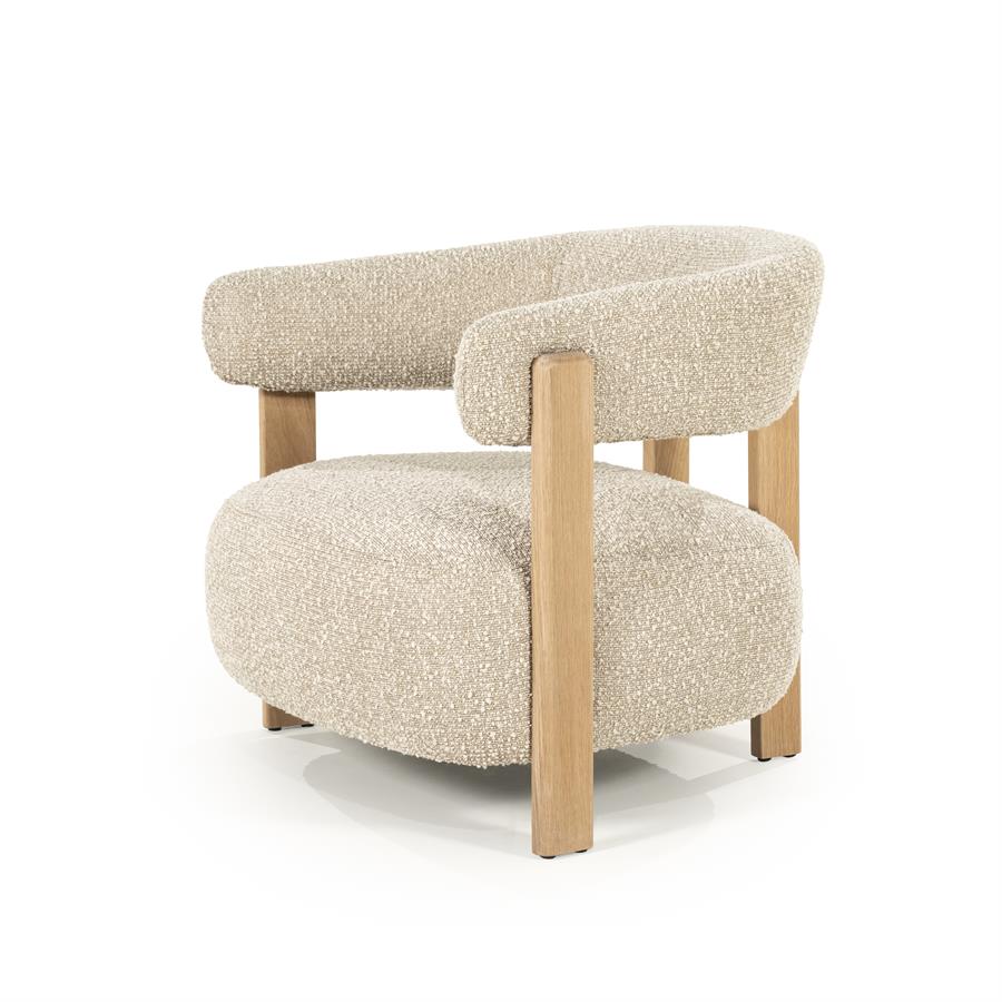Fauteuil Lola | Taupe Stof