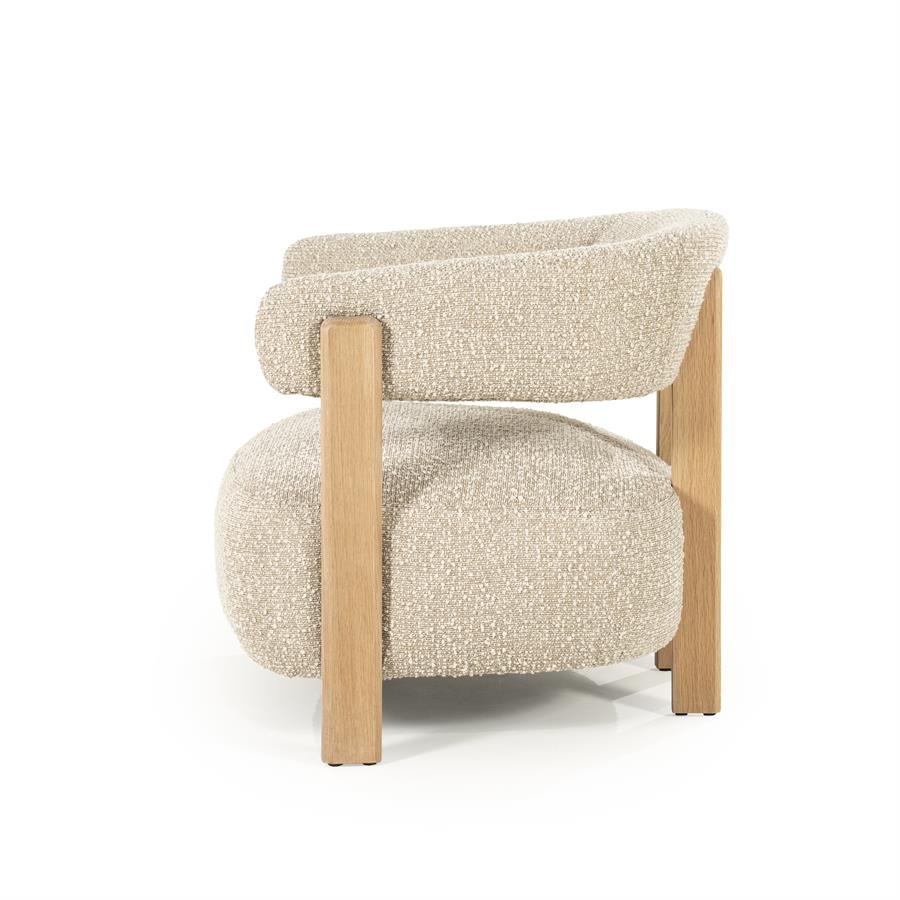 Fauteuil Lola | Taupe Stof