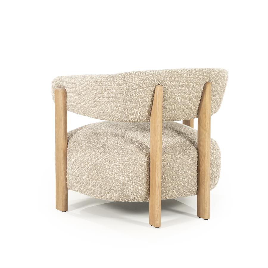 Fauteuil Lola | Taupe Stof