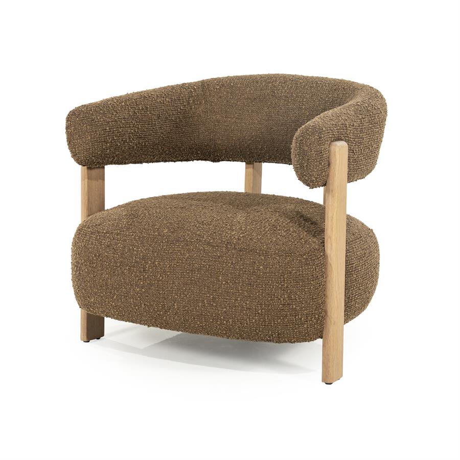 Fauteuil Lola | Bruin Stof