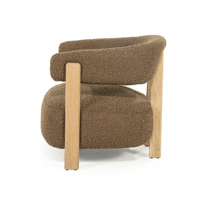 Fauteuil Lola | Bruin Stof