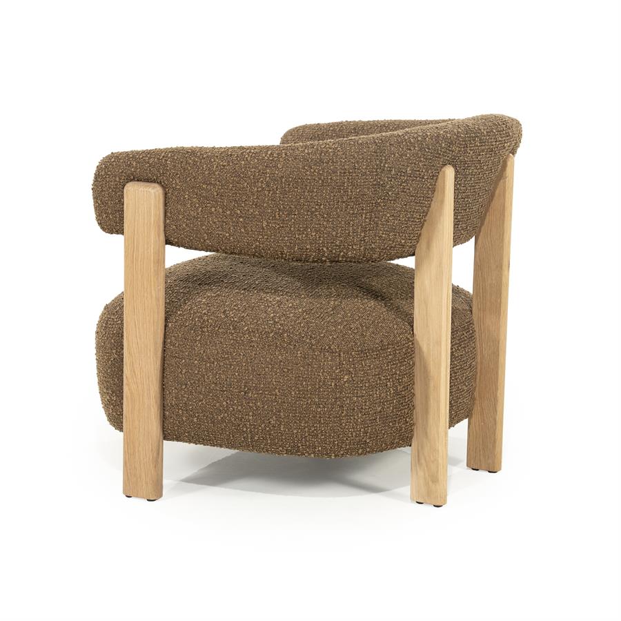 Fauteuil Lola | Bruin Stof