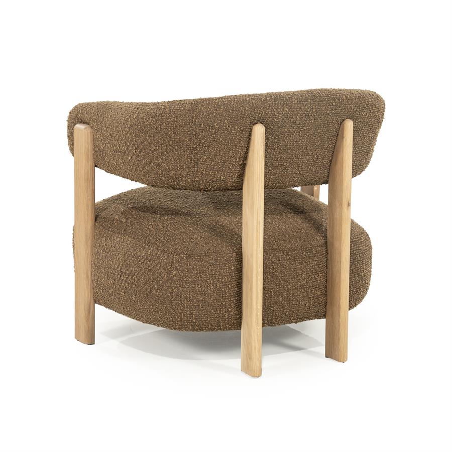 Fauteuil Lola | Bruin Stof