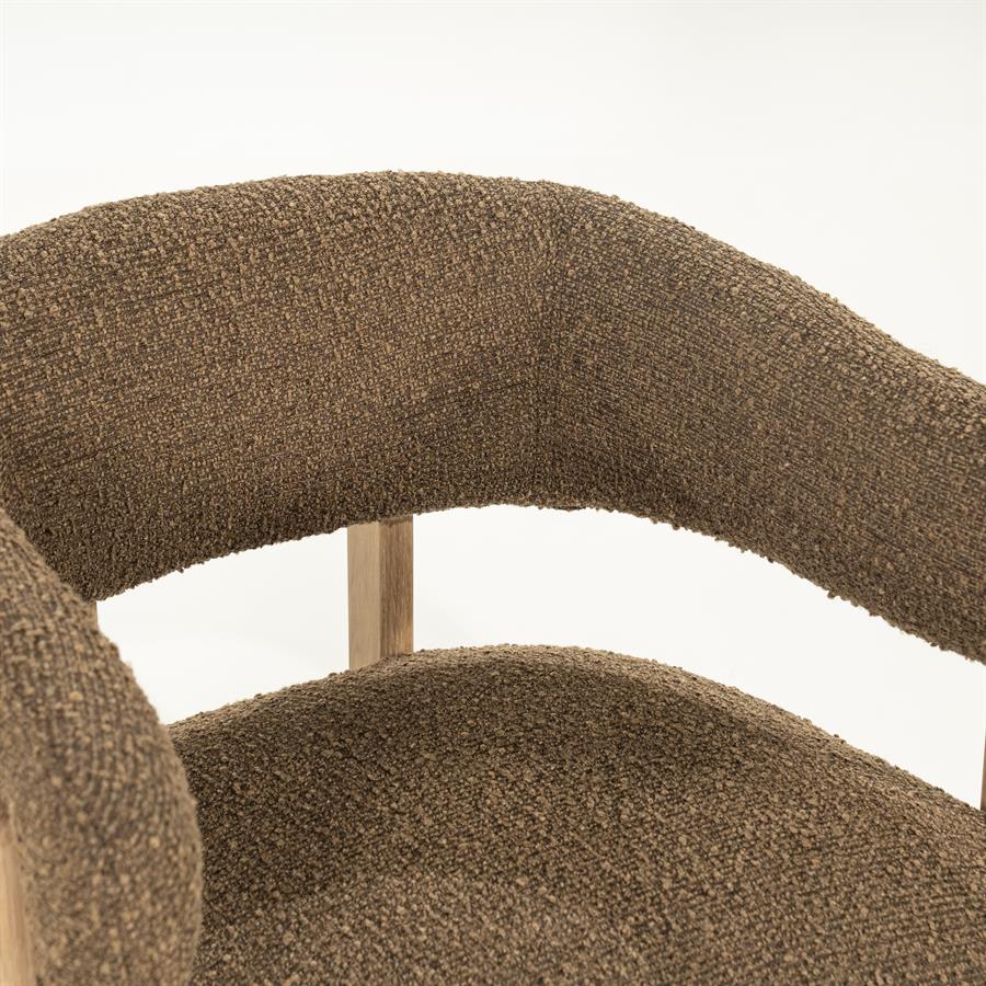 Fauteuil Lola | Bruin Stof