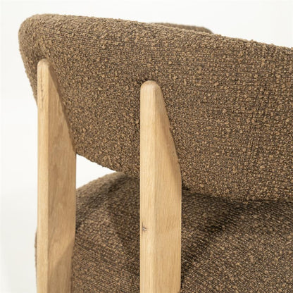 Fauteuil Lola | Bruin Stof