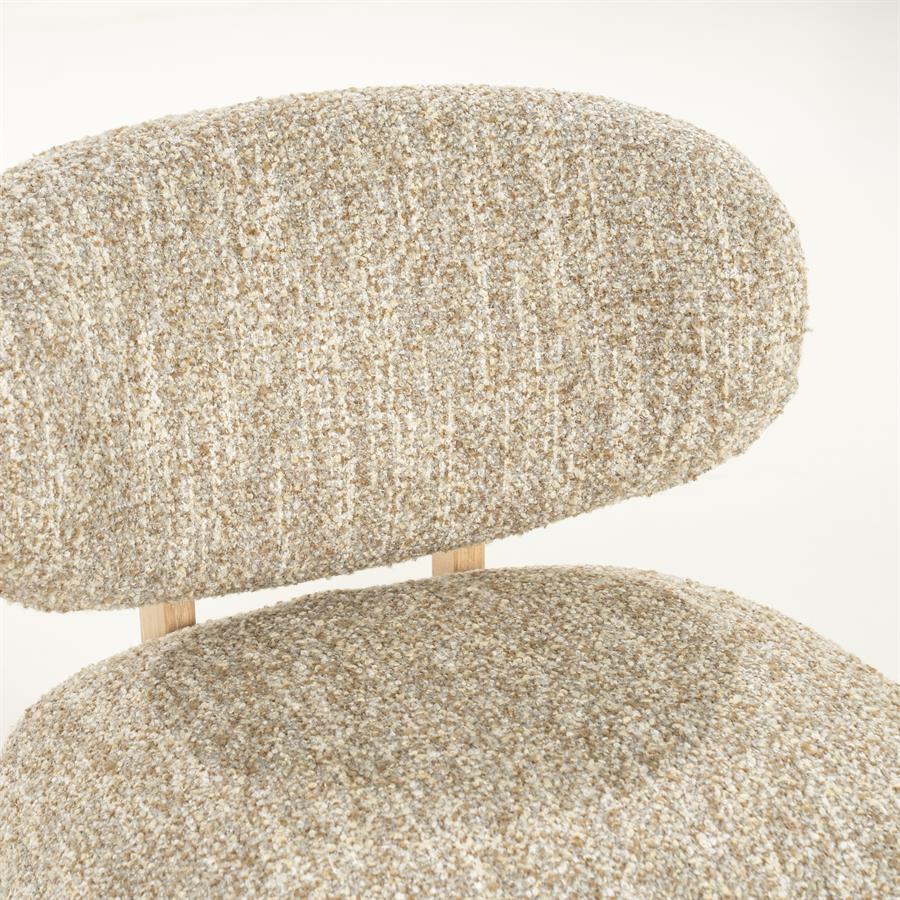 Fauteuil Reza | Beige Stof | Poot