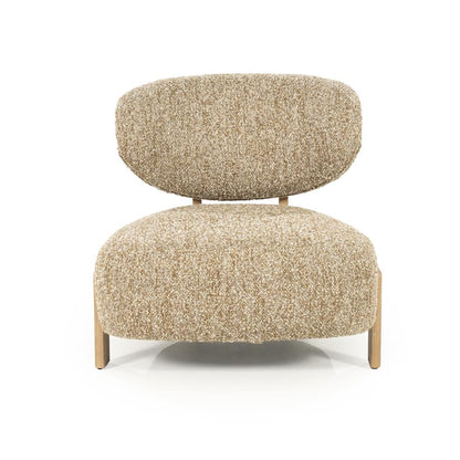 Fauteuil Reza | Taupe Stof | Naturel Poot
