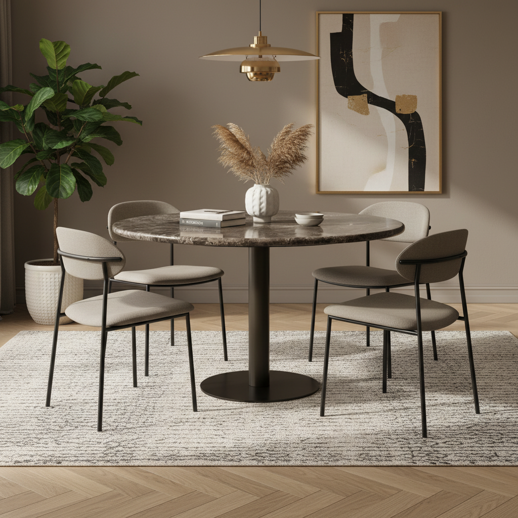 Eettafel Luigi | Ijzer marmer