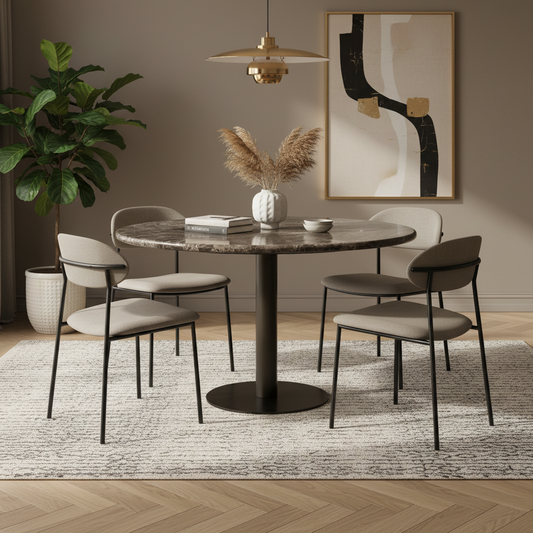 Eettafel Luigi | Ijzer marmer