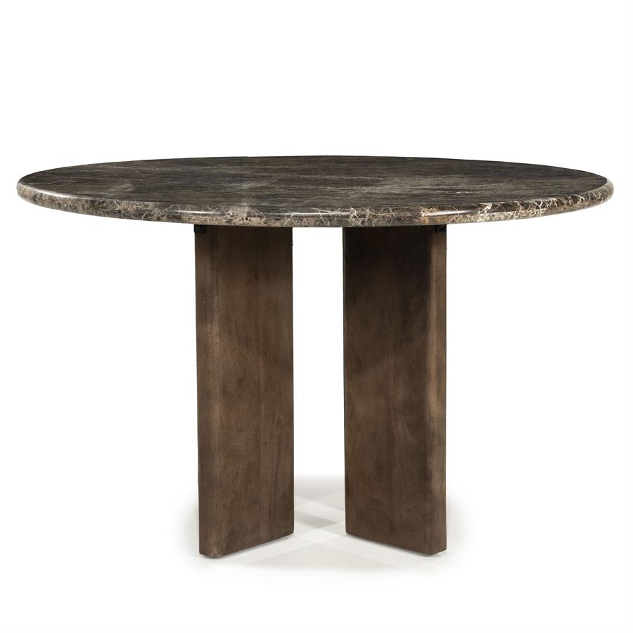 Eettafel Lando | Mangohout marmer