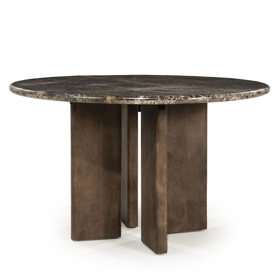 Eettafel Lando | Mangohout marmer
