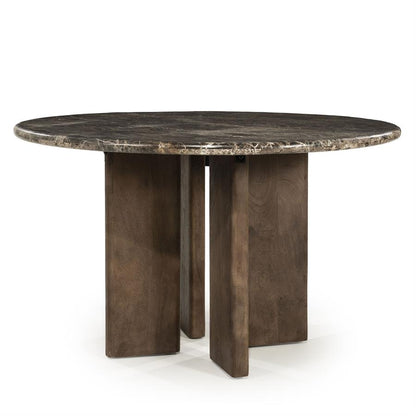 Eettafel Lando | Mangohout marmer