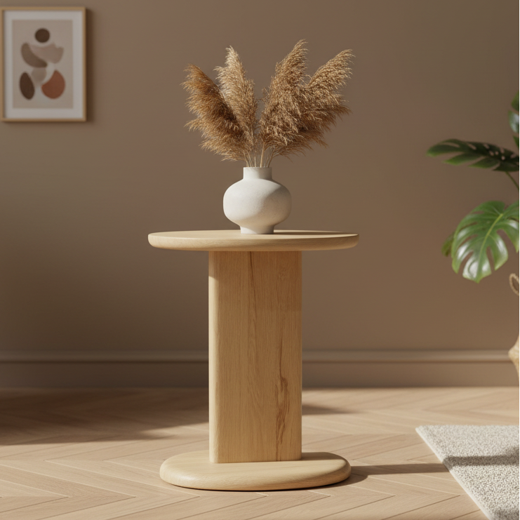 Bijzettafel Lori | Naturel Eikenhout