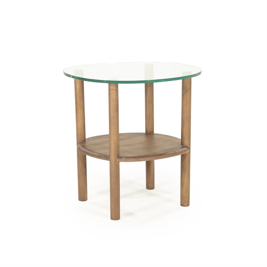 Bijzettafel Cleo | Bruin Eikenhout