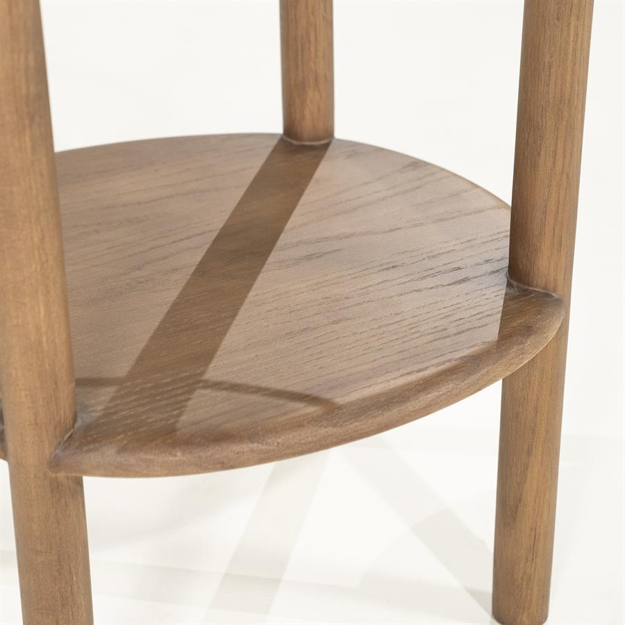 Bijzettafel Cleo | Bruin Eikenhout