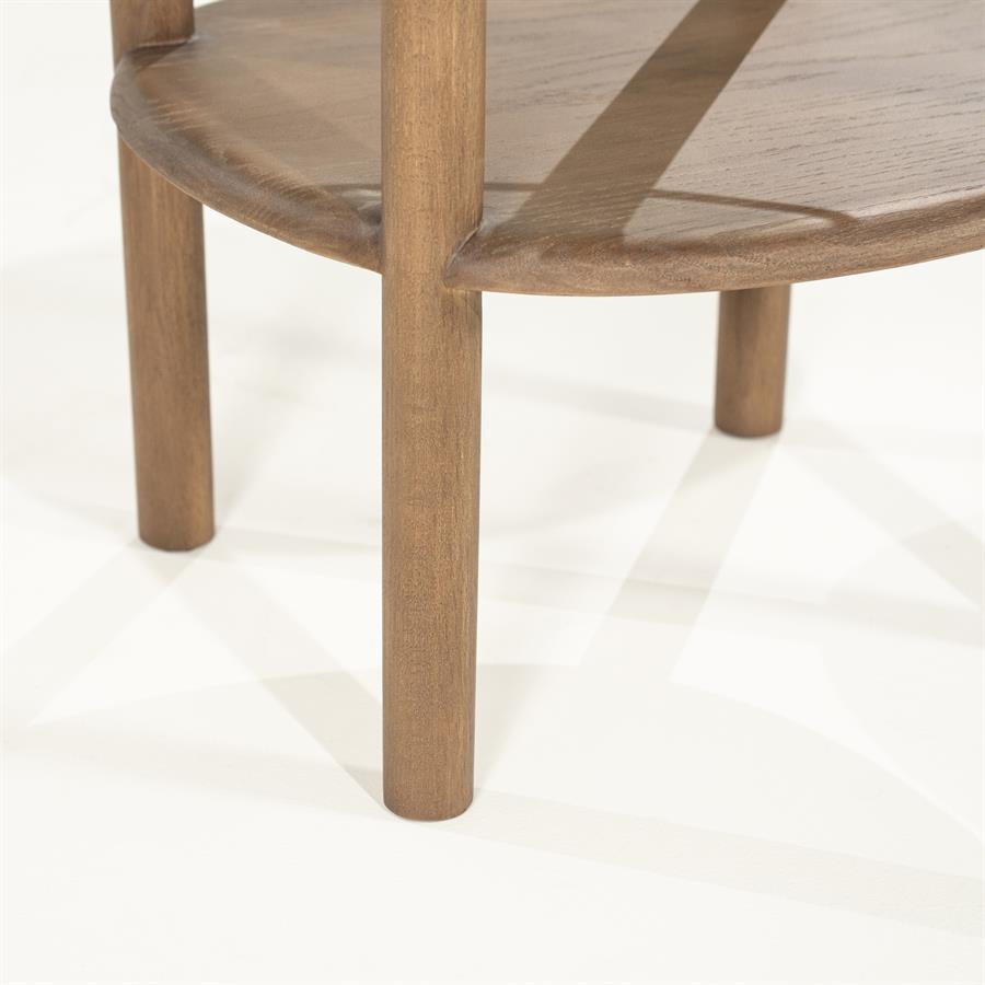 Bijzettafel Cleo | Bruin Eikenhout