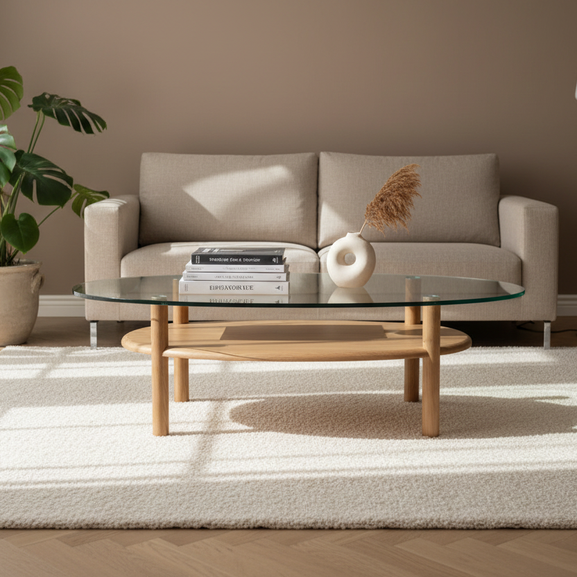 Salontafel Cleo | Bruin Eikenhout